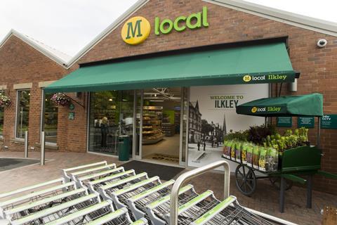 The shop in Ilkley, Yorkshire, is the first of a three-store trial of the M-local fascia.